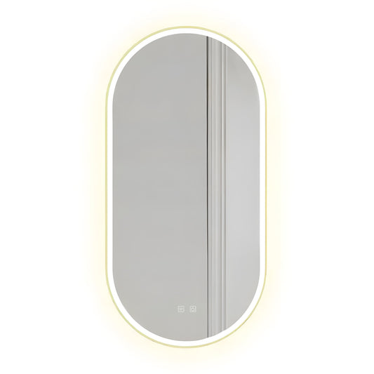 Oglindă LED OVL 50x100cm Gold  1