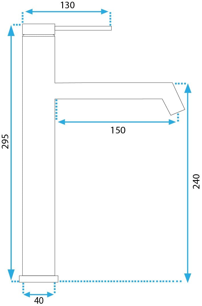 Robinet Pentru Lavoar Rea Foss Brush Copper High  5
