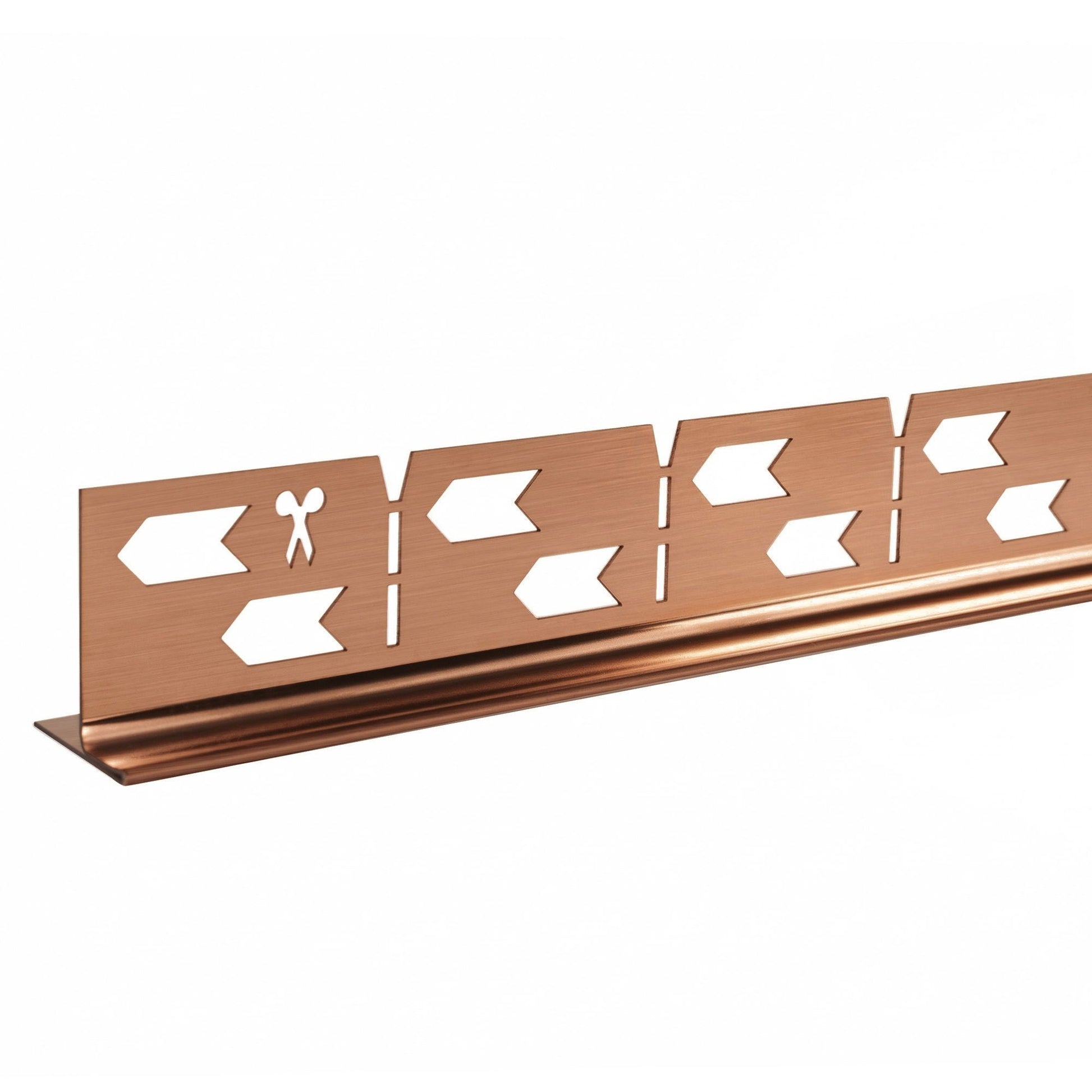 Profil de panta cadita de dus 120cm Brush Copper stanga 4