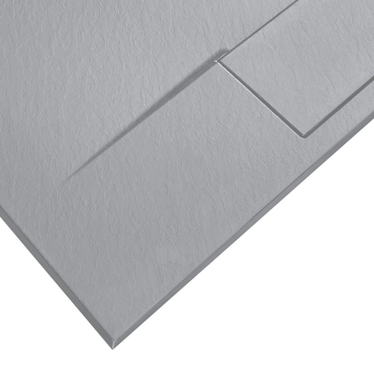 Cadita de dus Rea Bazalt Grey 90x90  6