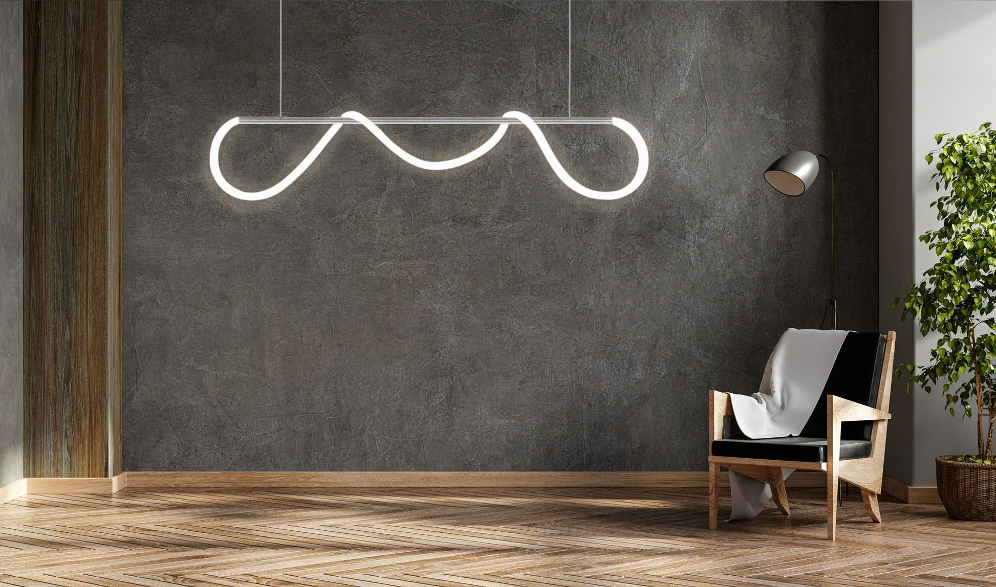 Lampa LED APP855-CP Long Chrom 3