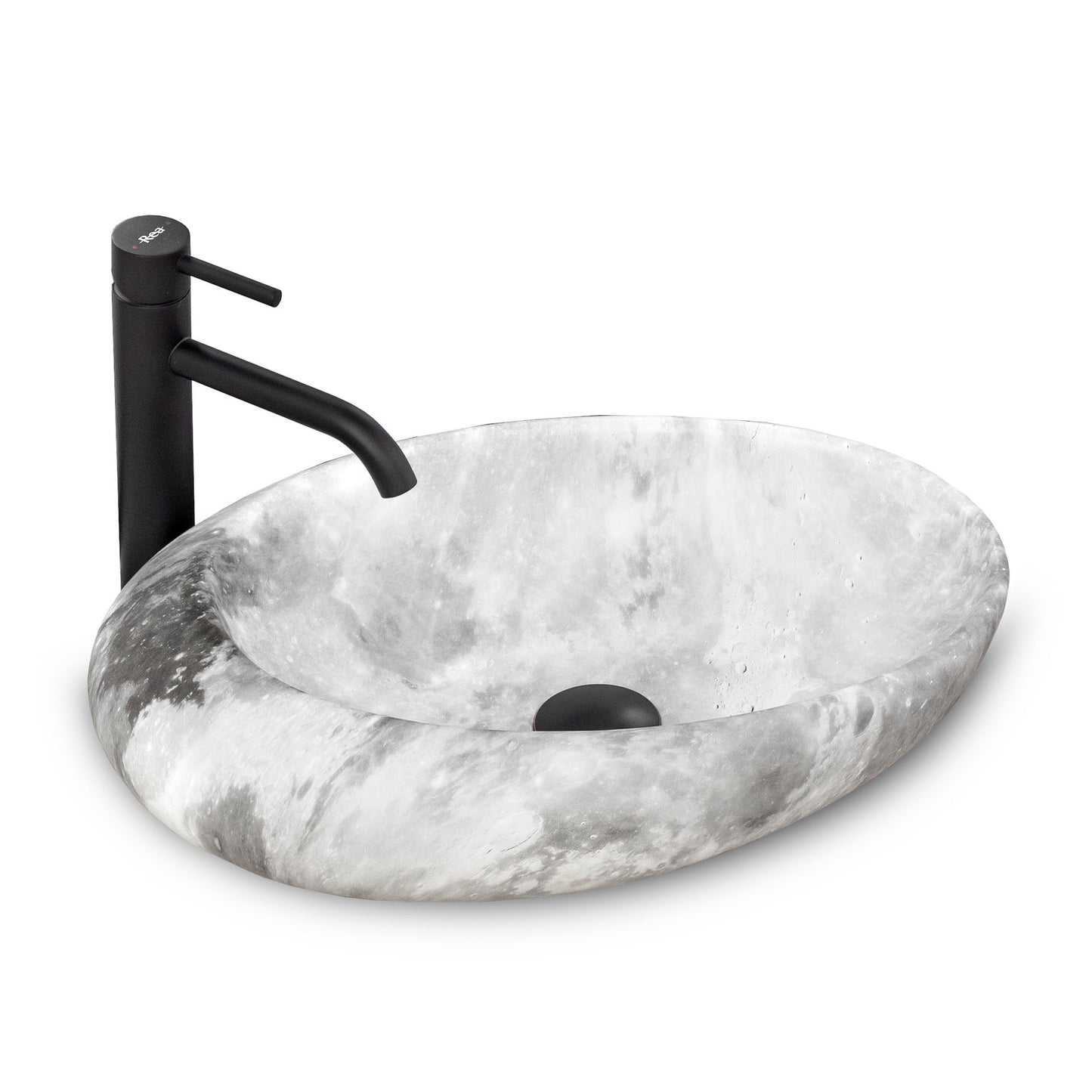 Lavoar pentru blat Rea Roxy C Stone L.GREY 2