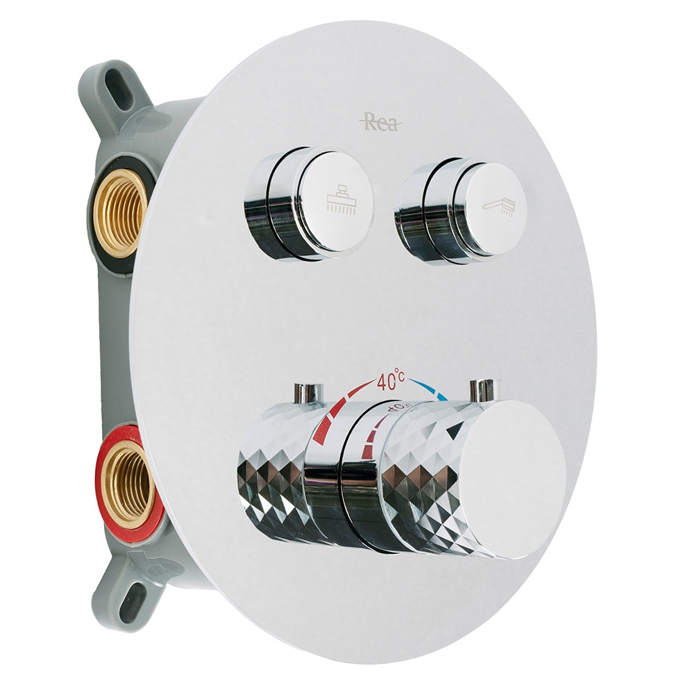 Set De Dus Incastrat Rea Lungo Diamond Chrom + Box  2