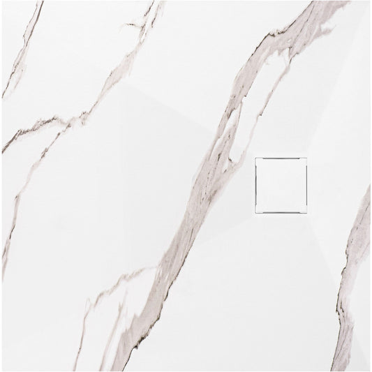 Cada de duș Magnum CARRARA WHITE 90x90  1