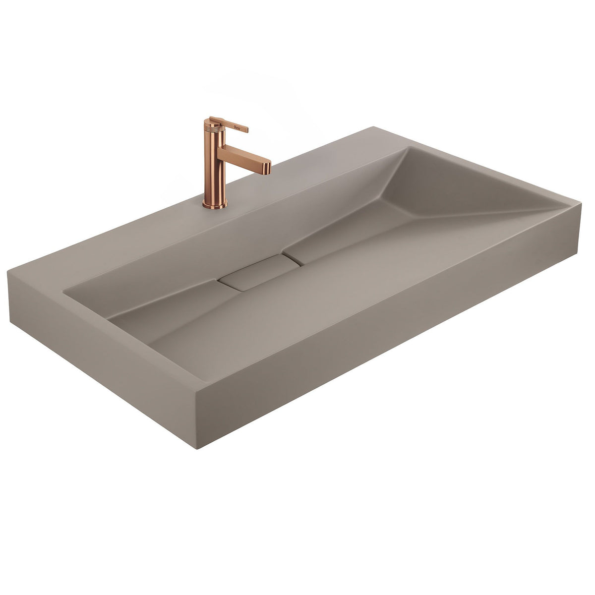 Lavoar Din Compozit Rea GOYA TAUPE 100CM 1