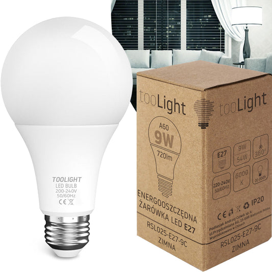 Bec cu LED RSL025 E27 9W Cold  1