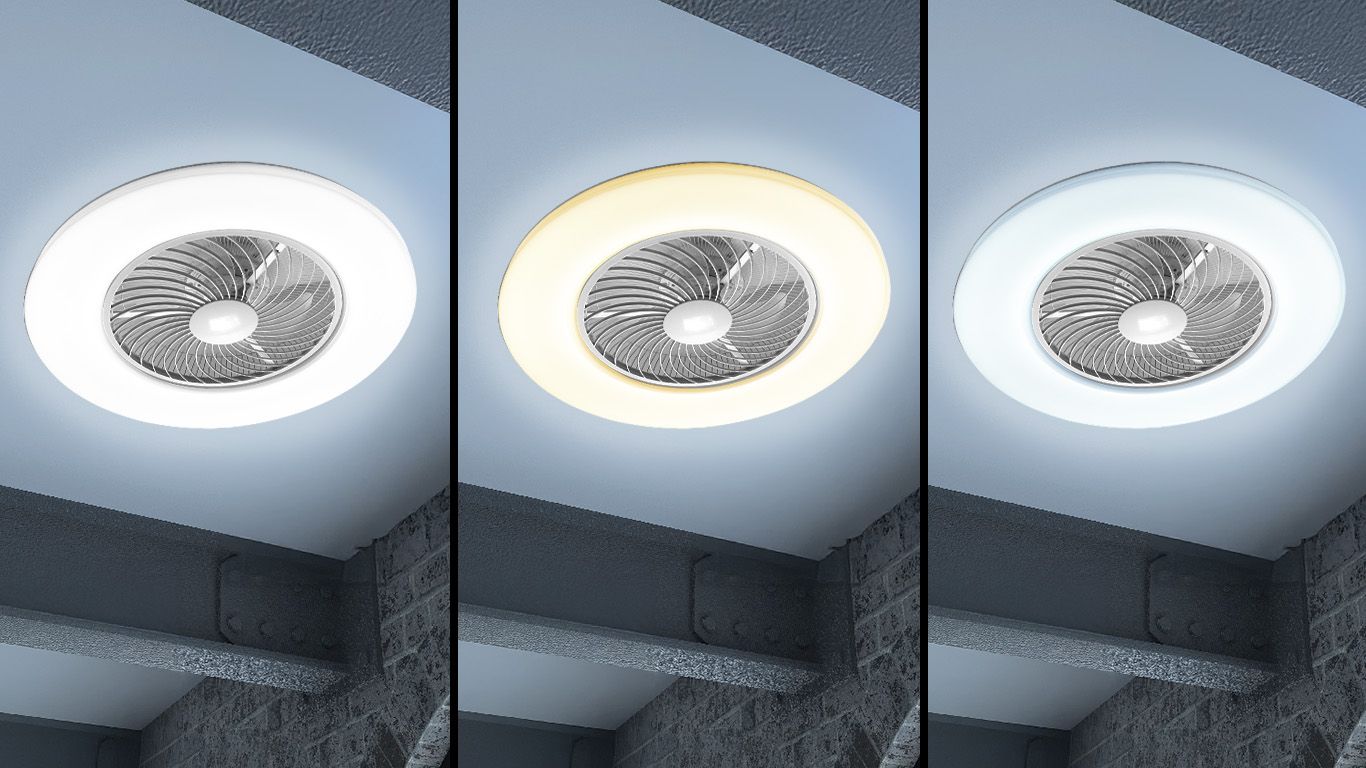 Lustra cu ventilator APP1551-C WHITE  7
