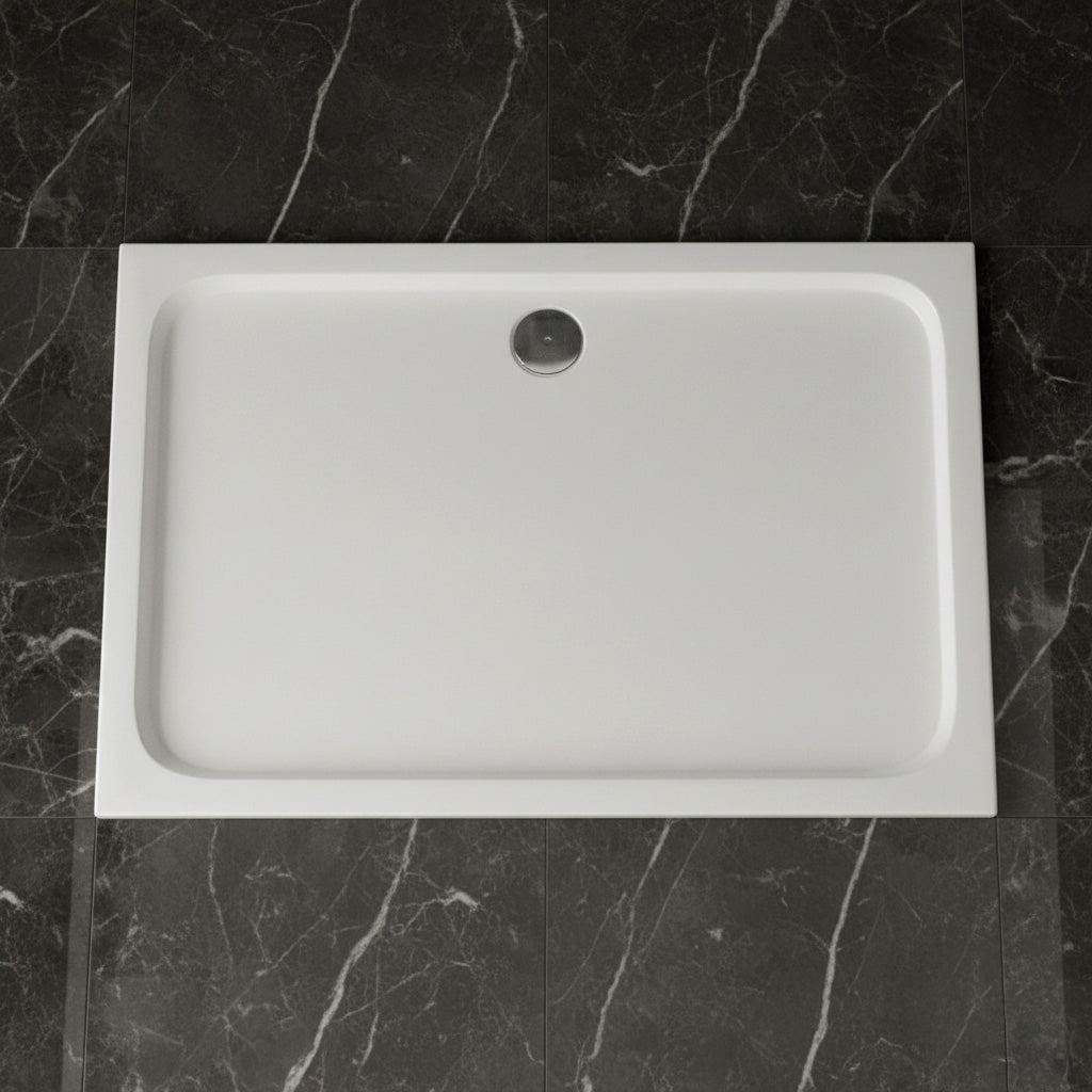 Cada Pentru Dus Din Acril Rea Belmond White 80x100  4