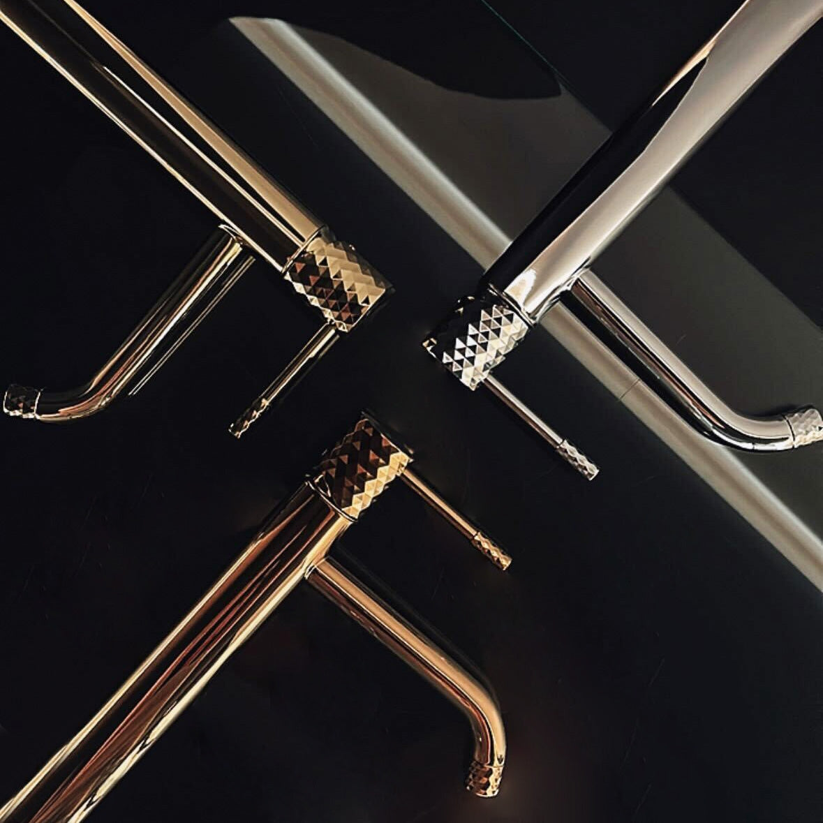 Baterie Pentru Lavoar Rea Lungo Diamond Copper  3