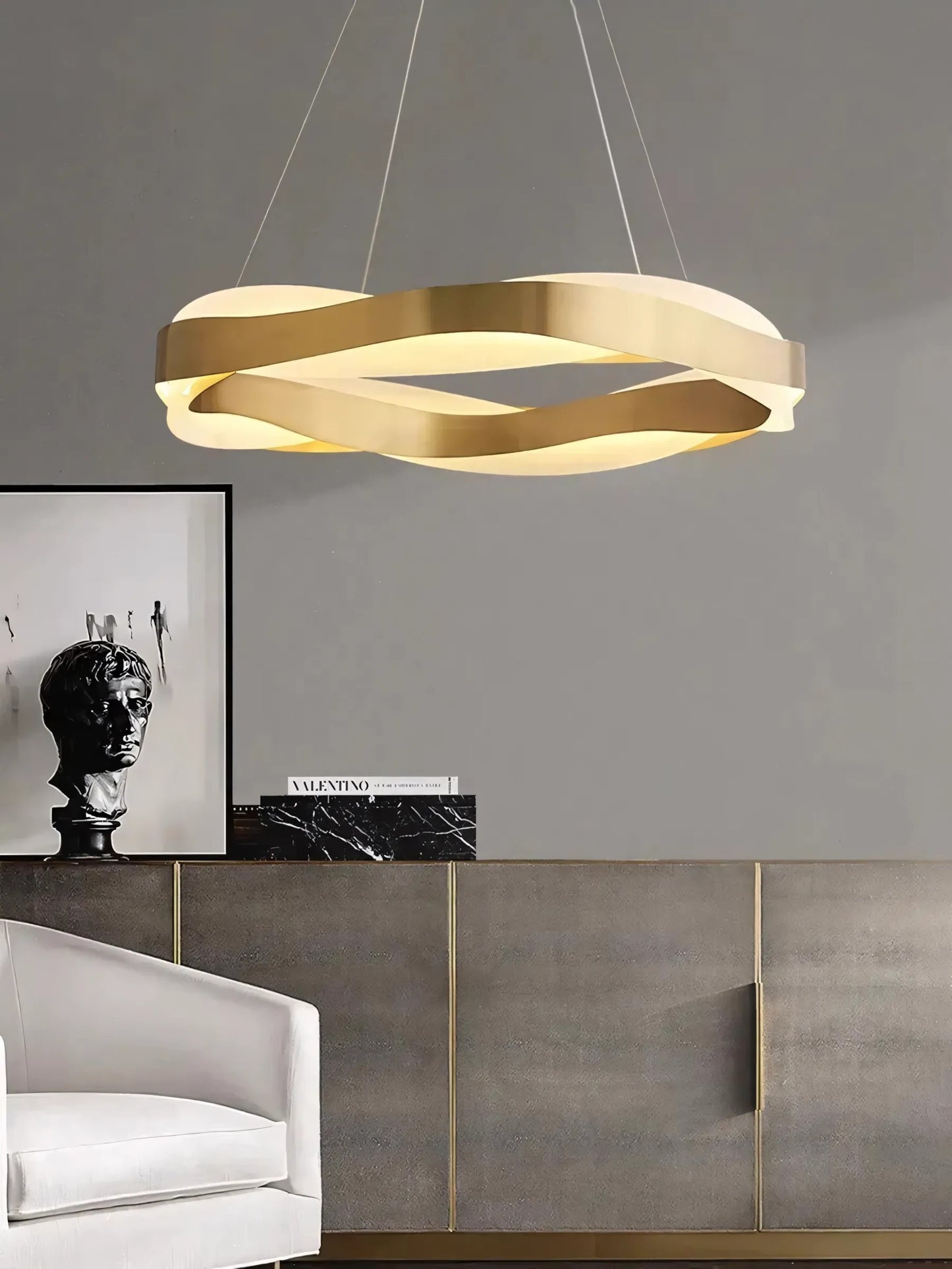 lampă suspendată LED APP1802-CP Brush Gold  6