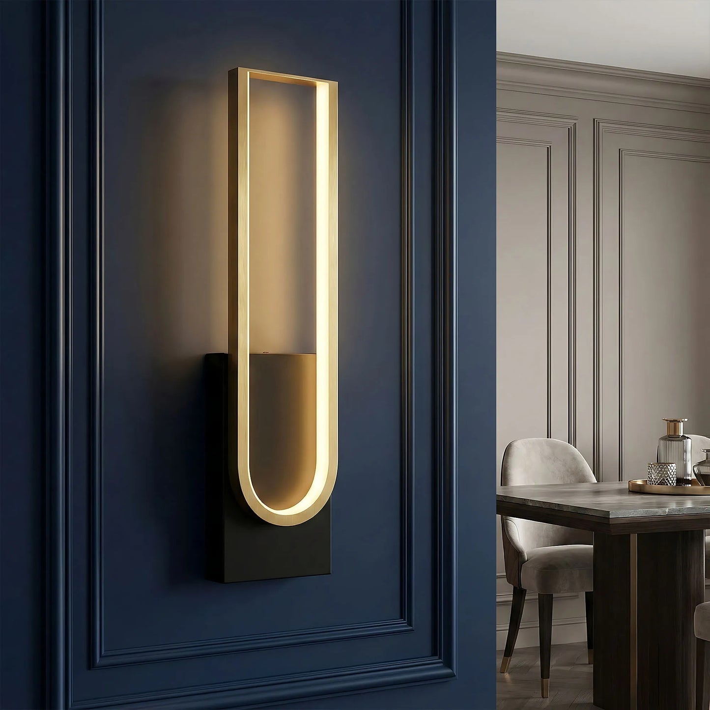 Lampa de perete LED APP1782-W Brush Gold/Black  6