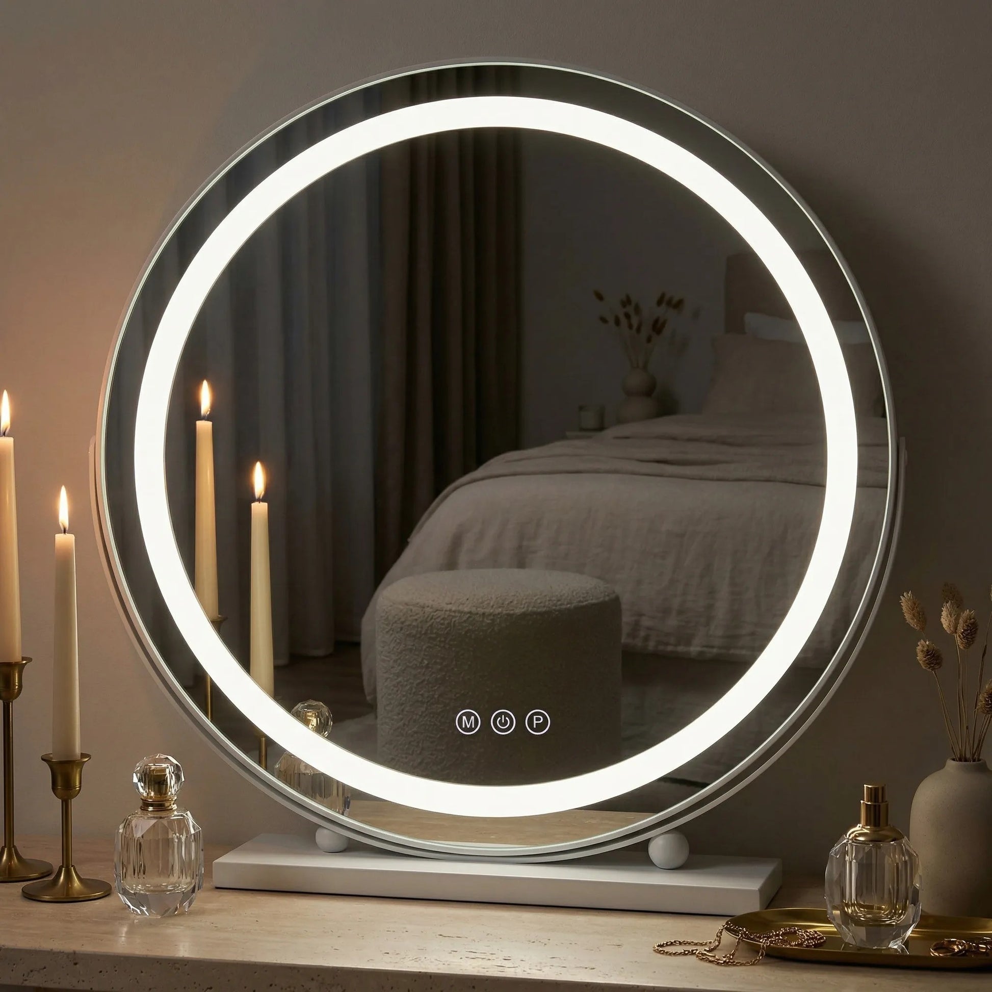 Oglindă LED MAKE-UP White 50 cm  6