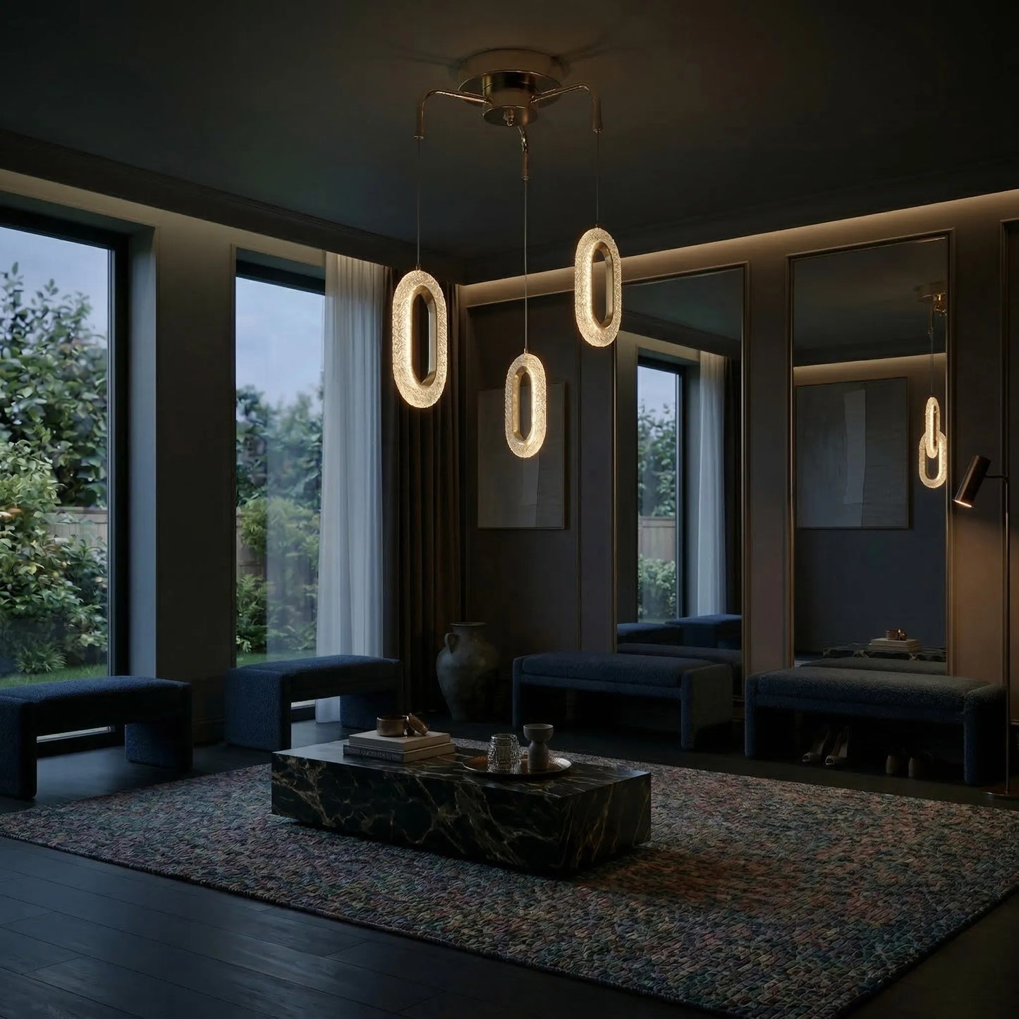 LAMPĂ LED SUSPENDATĂ DE TAVAN G173-3CP GOLD  6