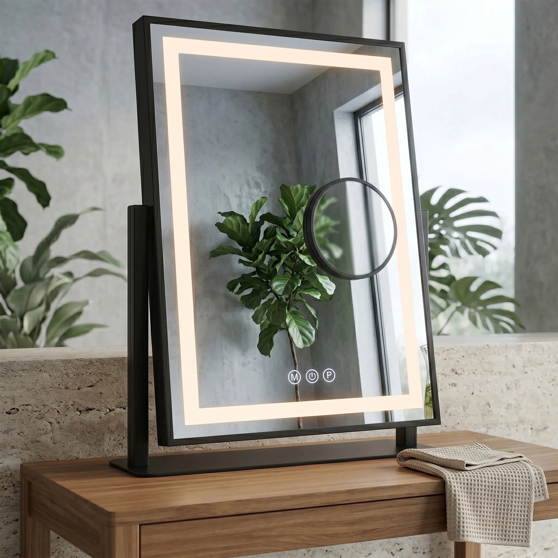 Oglindă LED LUMI Black 30x40cm  6