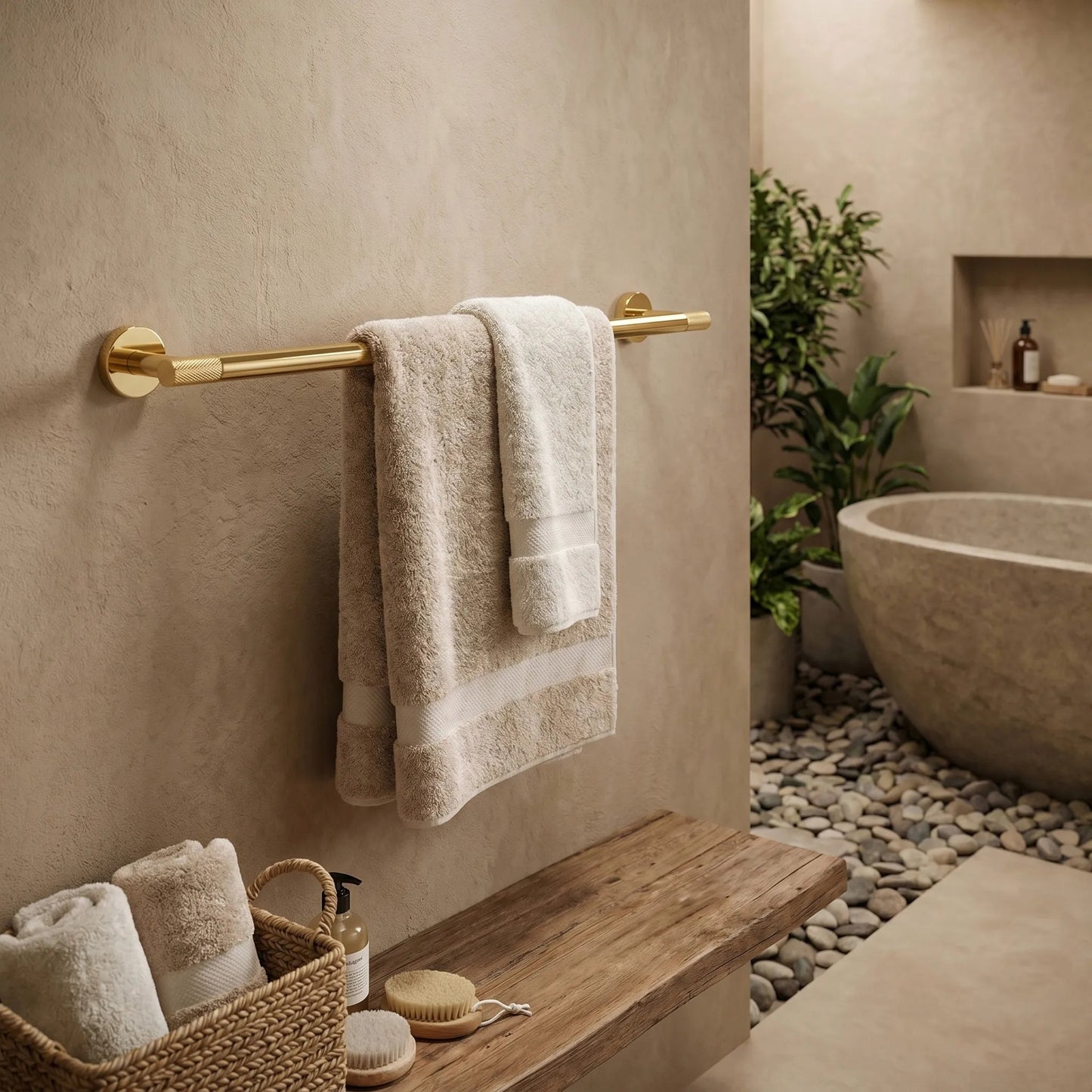 Cuier de baie 6603 Modern Gold  6