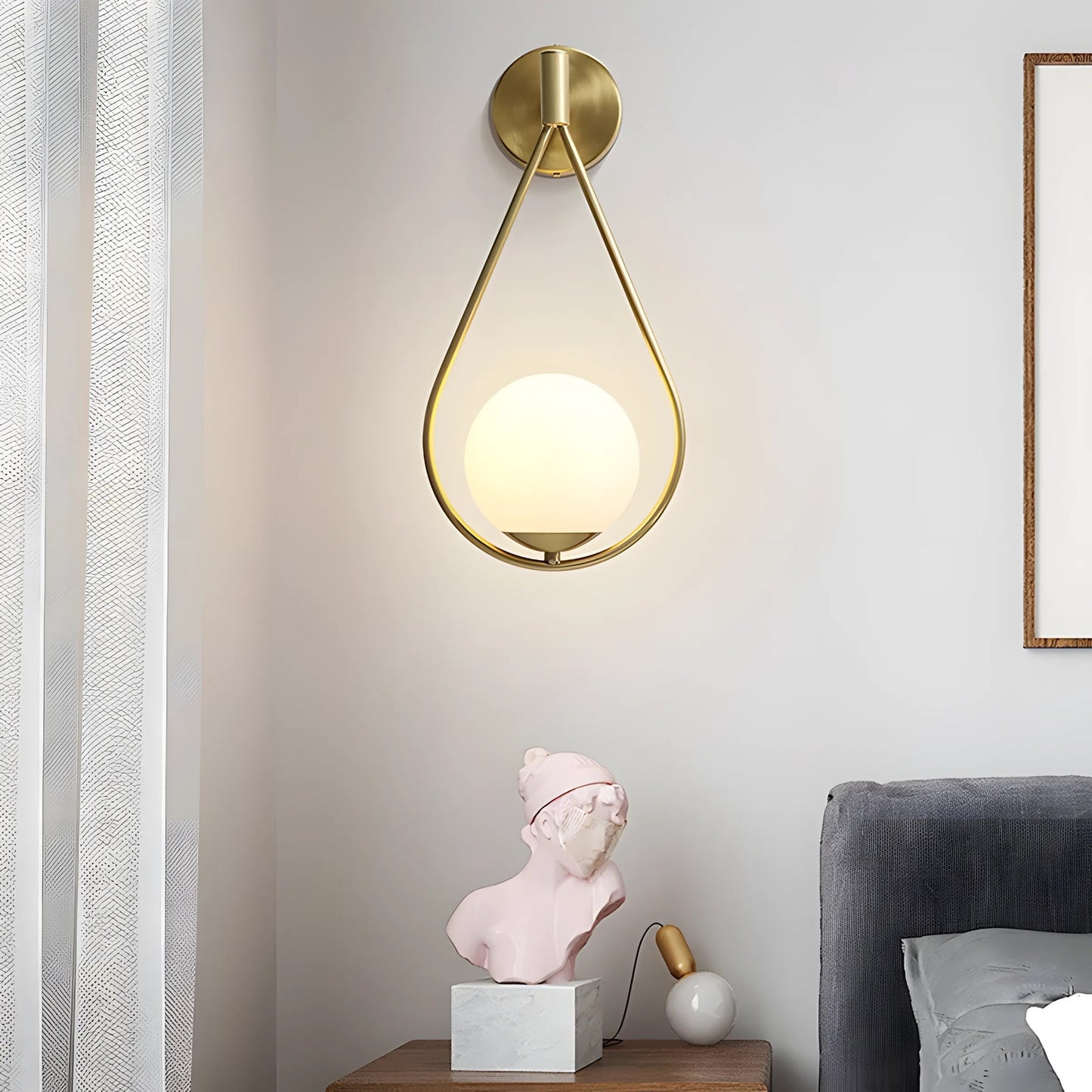 Lampa de perete G094-1W GOLD WHITE  6
