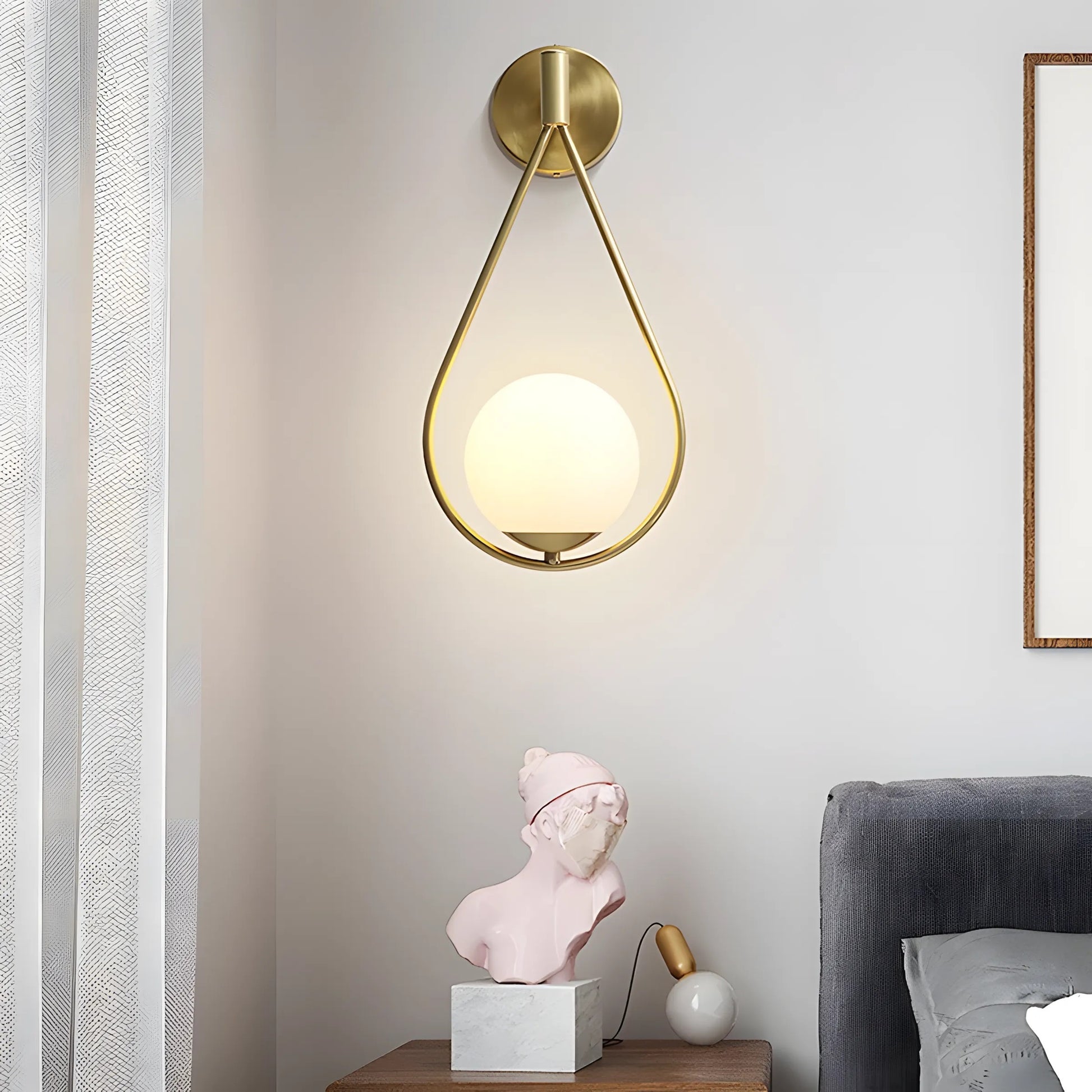 Lampa de perete G094-1W GOLD WHITE  6