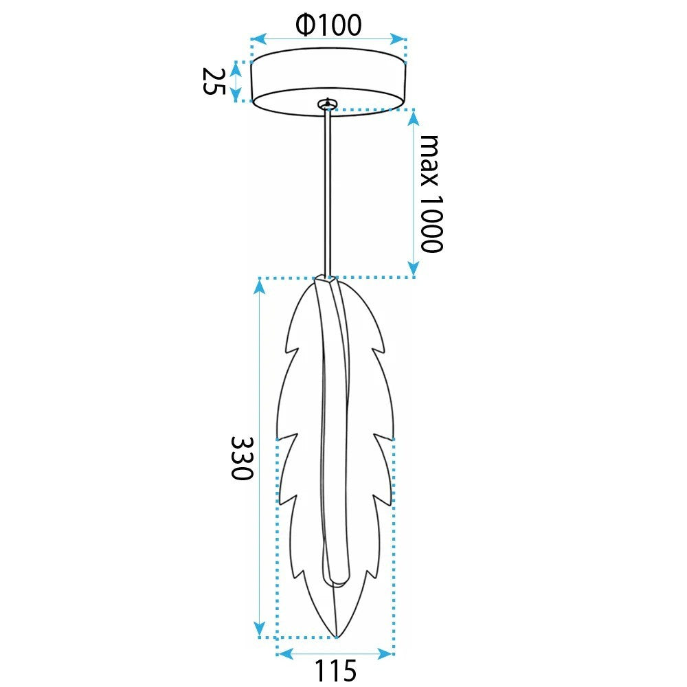 LAMPĂ LED SUSPENDATĂ DE TAVAN G157-CP GOLD  6