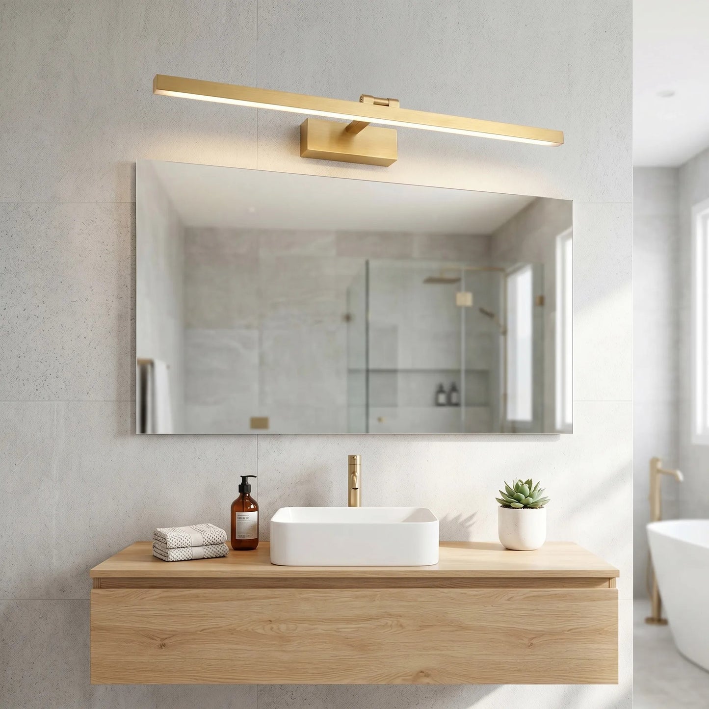 Aplică LED pentru baie APP1865-1W 80 cm BRUSH GOLD  6