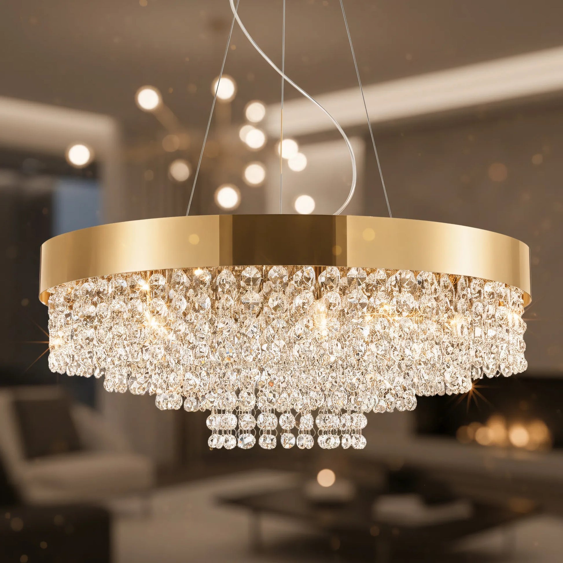 lampă suspendată APP1787-16CP 60 cm Gold  6