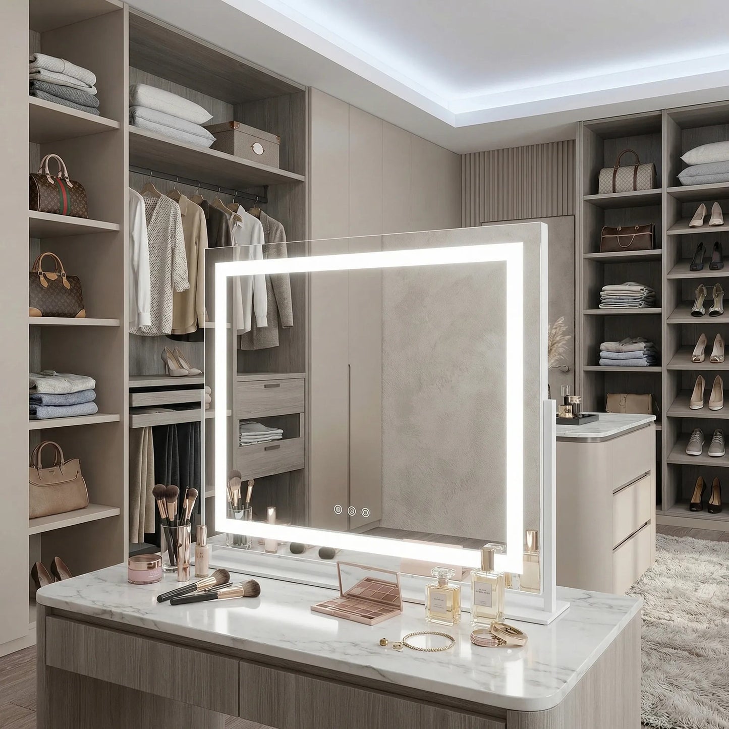 Oglindă LED STUDIO White 58x45  6