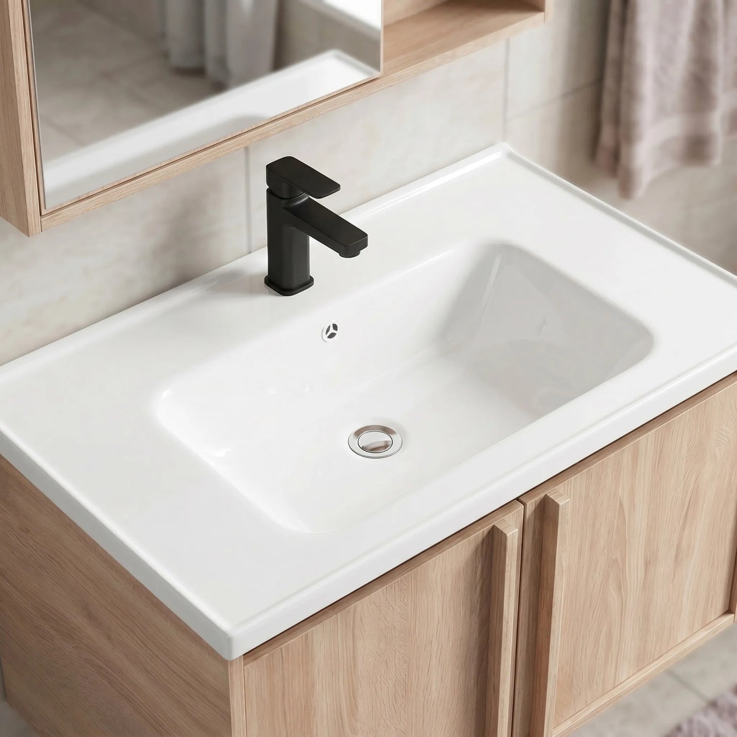 Set mobilier de baie cu lavoar Gama T25023 BXM 70CM  6