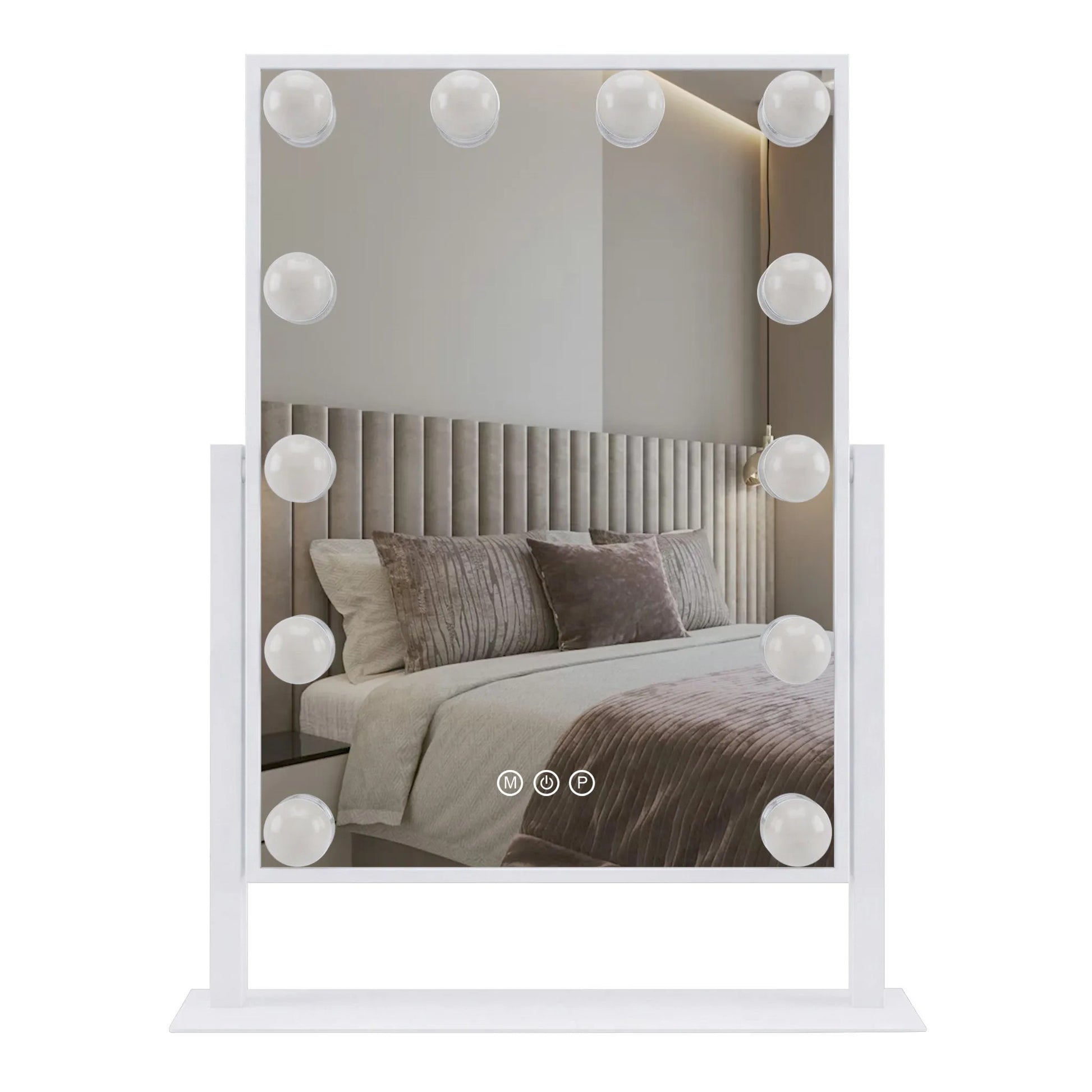 Oglindă LED HOLLYWOOD White 30x40  6