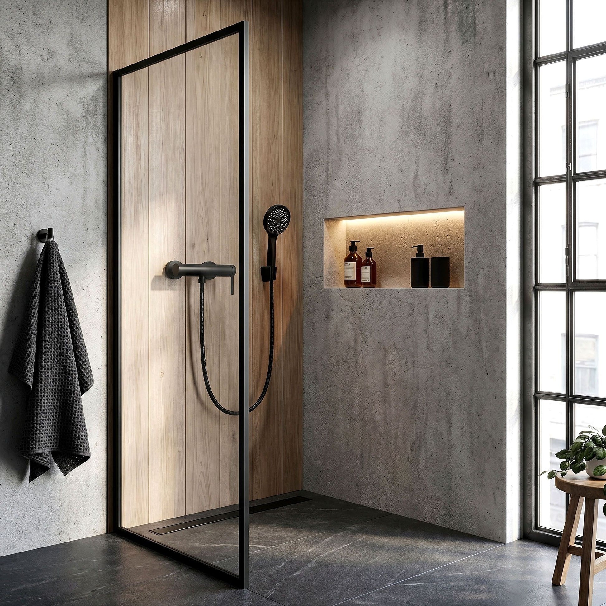 Baterie de duș REA Rivo Black  6
