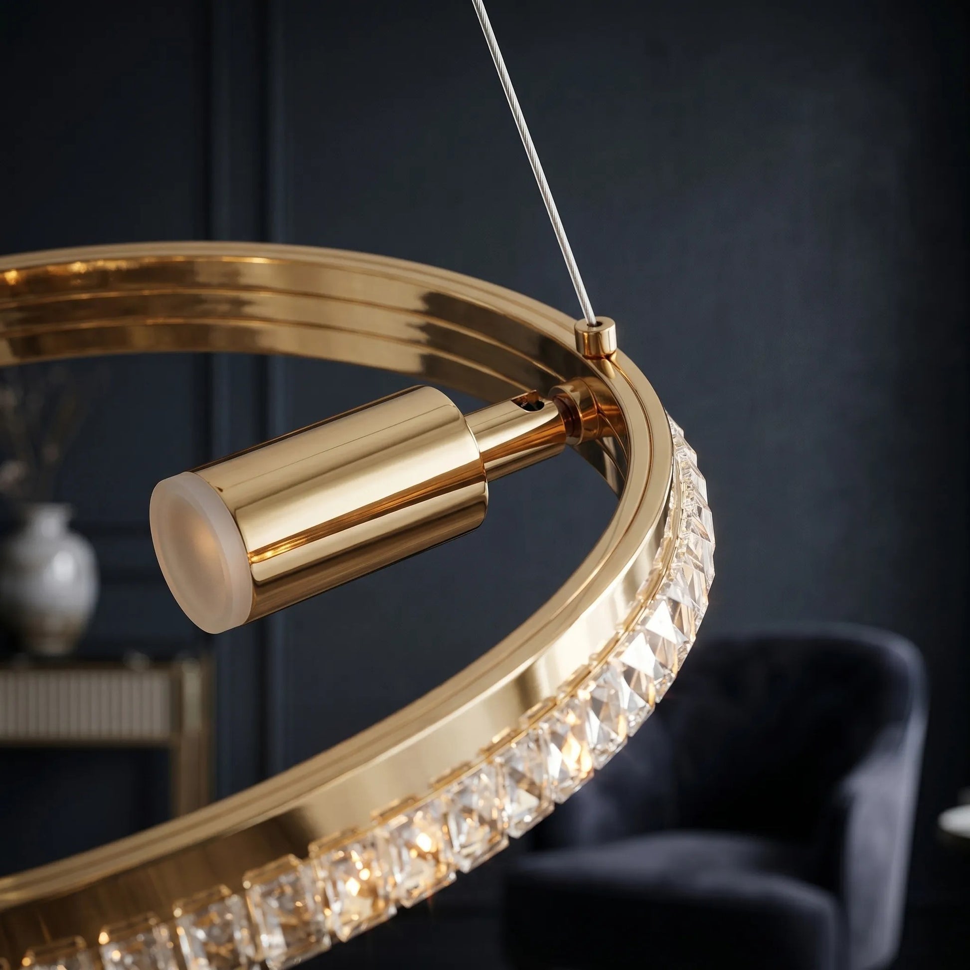 LAMPĂ SUSPENDATĂ DE TAVAN LED G158-CP GOLD  6
