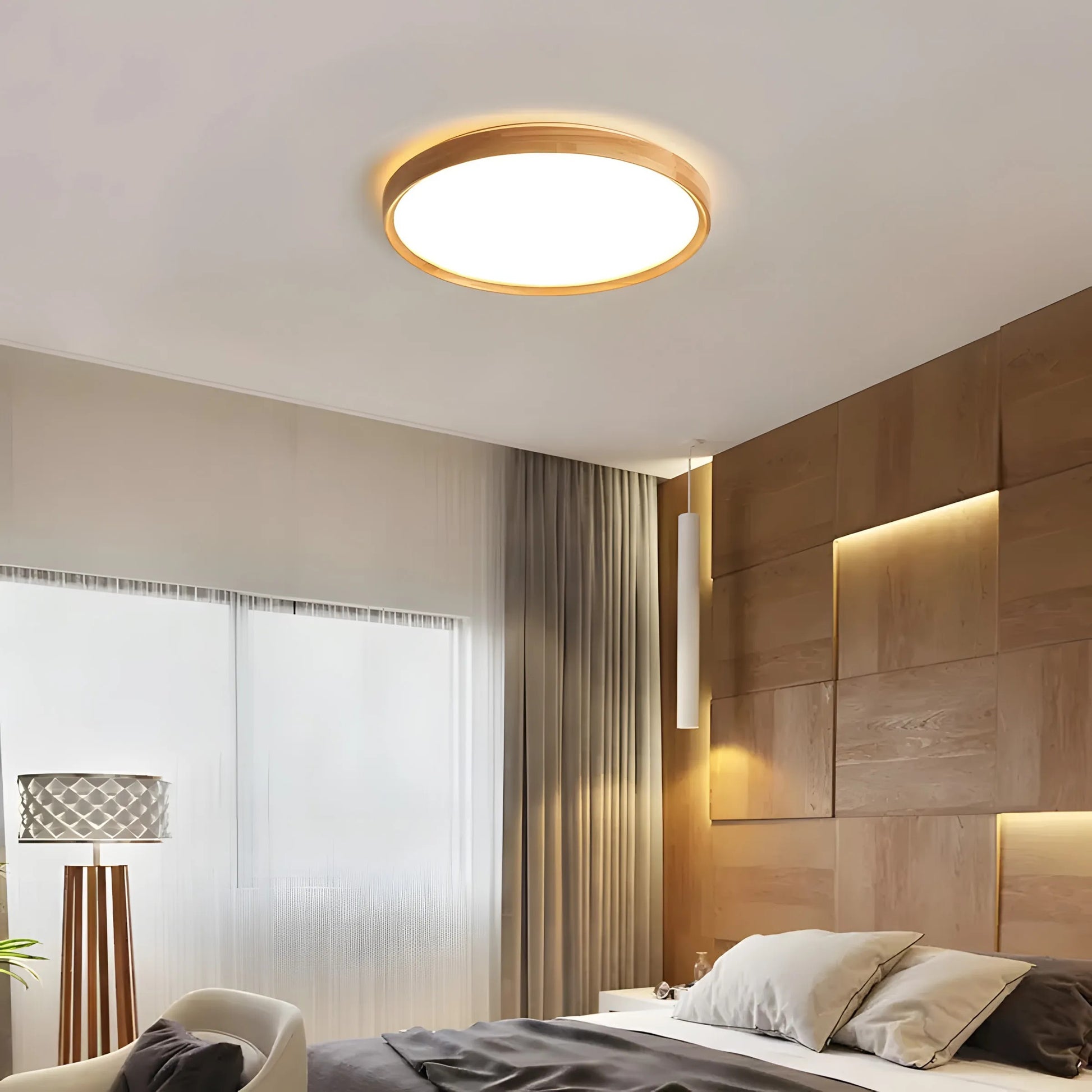 Lampă de tavan G116-C 40CM WOOD  6