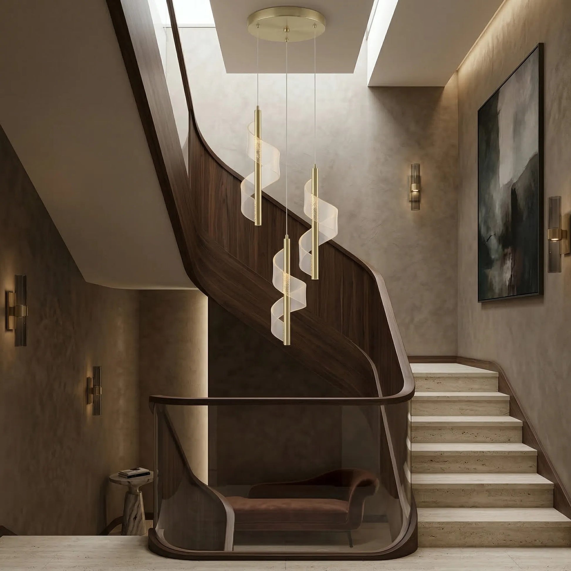 LAMPĂ LED SUSPENDATĂ DE TAVAN G178-3CP GOLD  6