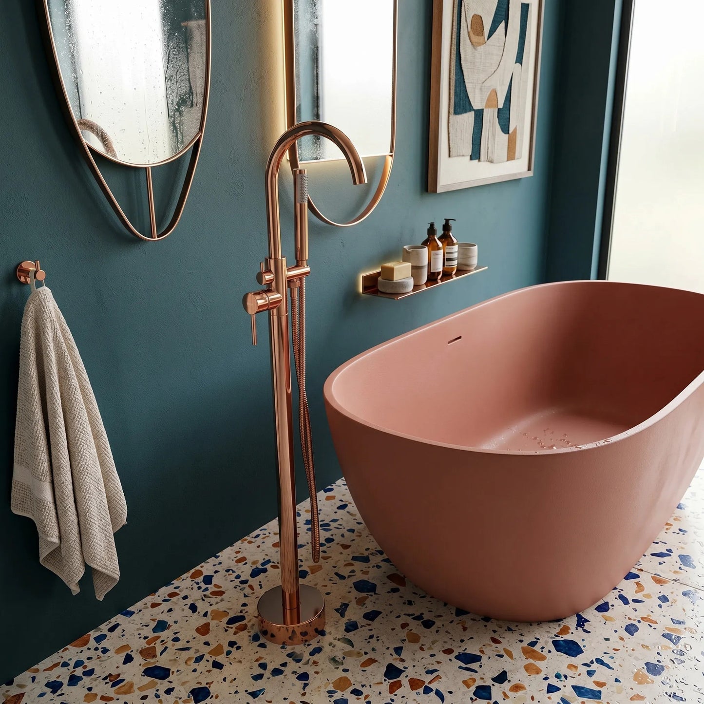 Baterie de podea Rea Lungo Copper  6