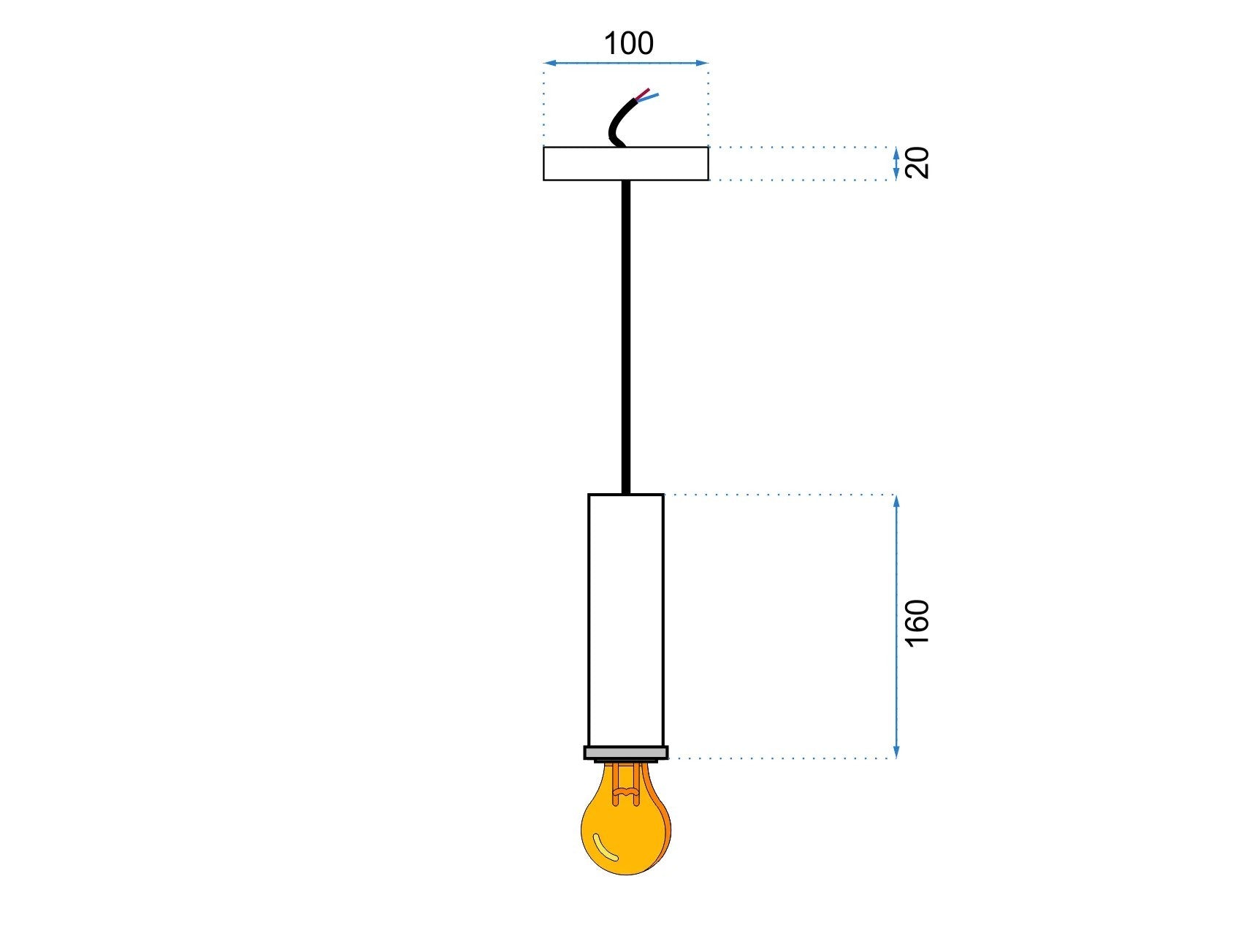 Lampa DE TAVAN SUSPENDABILA OSTI A verde  6