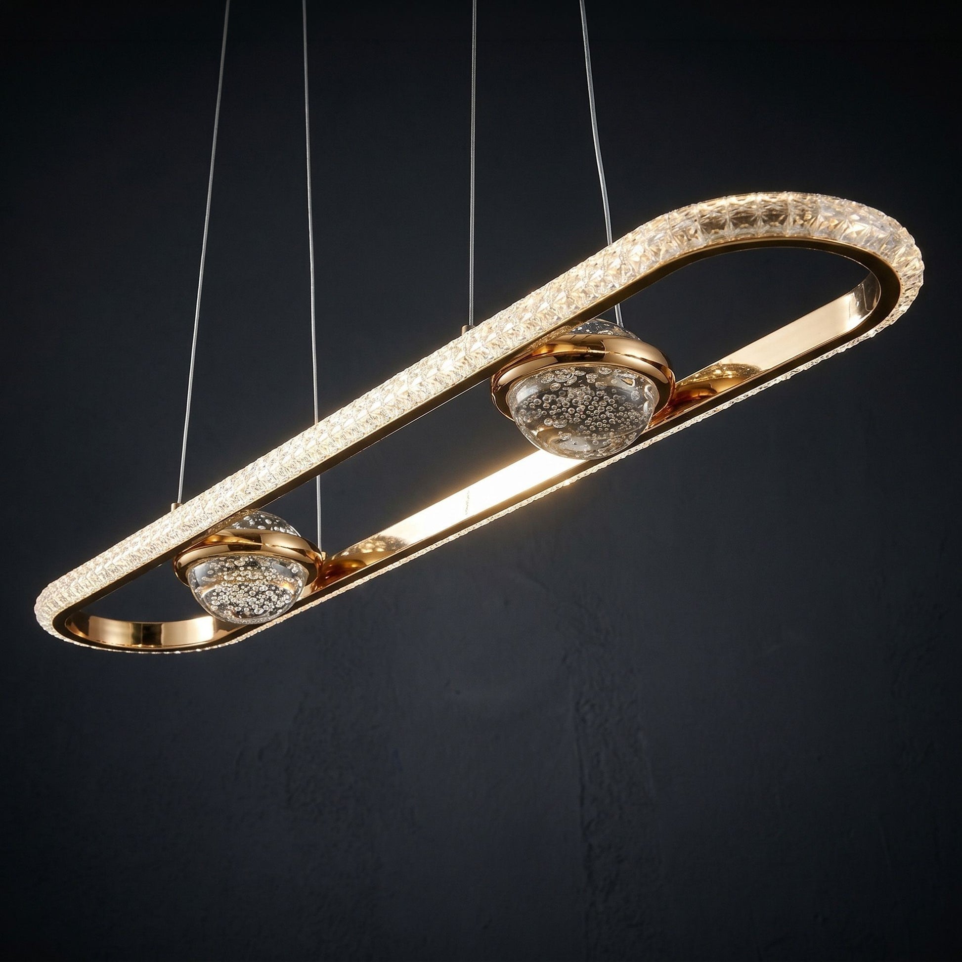 LAMPĂ SUSPENDATĂ DE TAVAN LED G159-CP GOLD  6