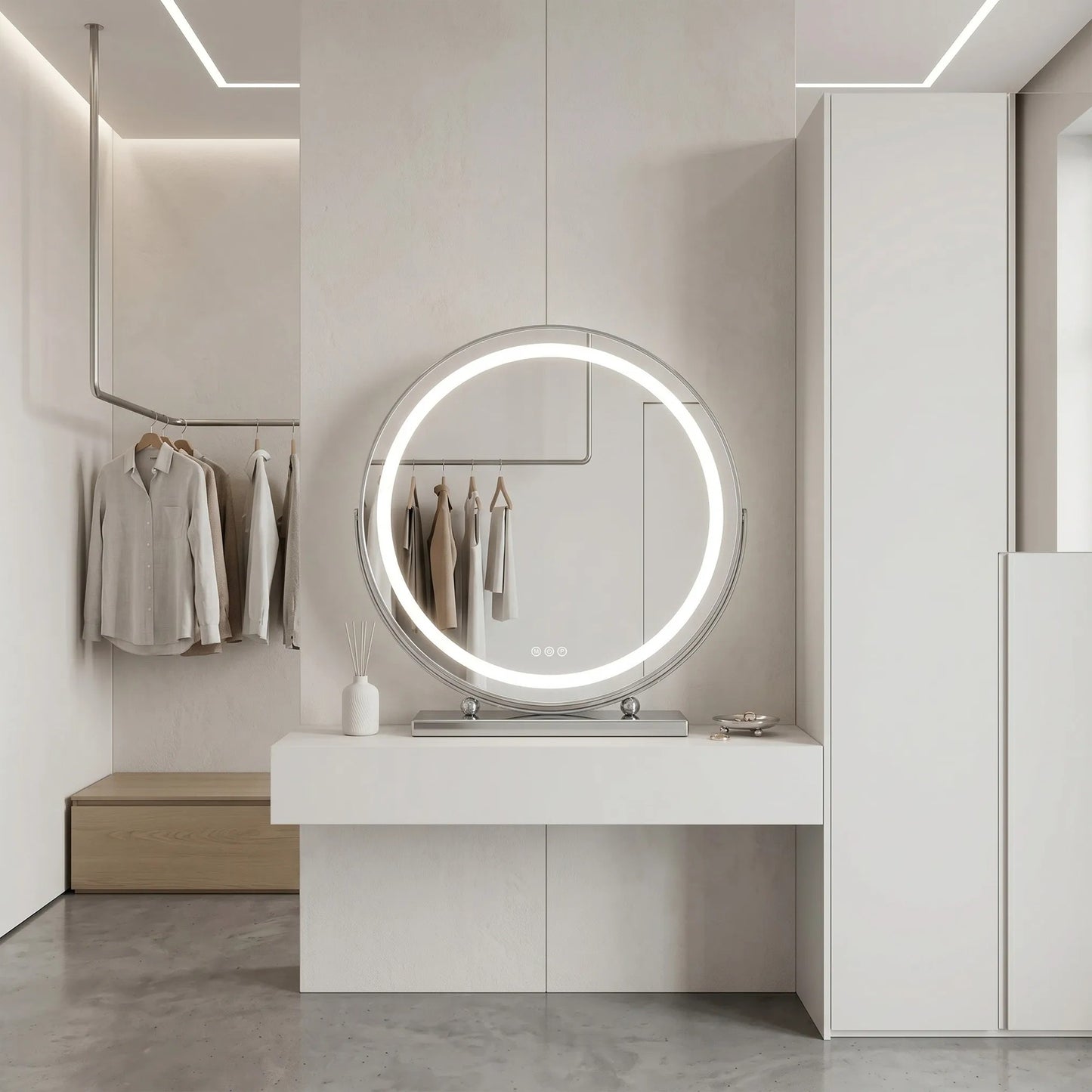 Oglindă LED MAKE-UP Chrome 50 cm  6