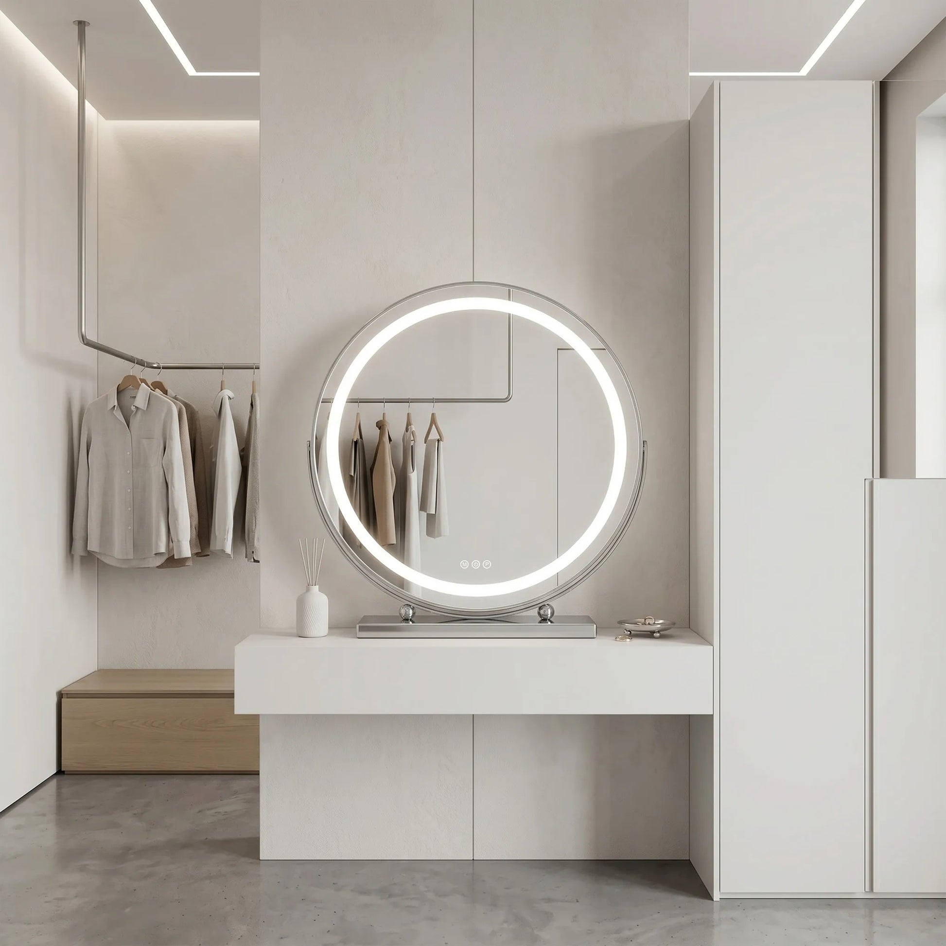Oglindă LED MAKE-UP Chrome 50 cm  6