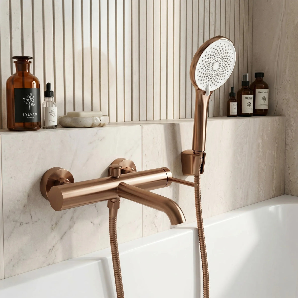 Baterie Pentru Cadă REA Rivo Brush Copper 6