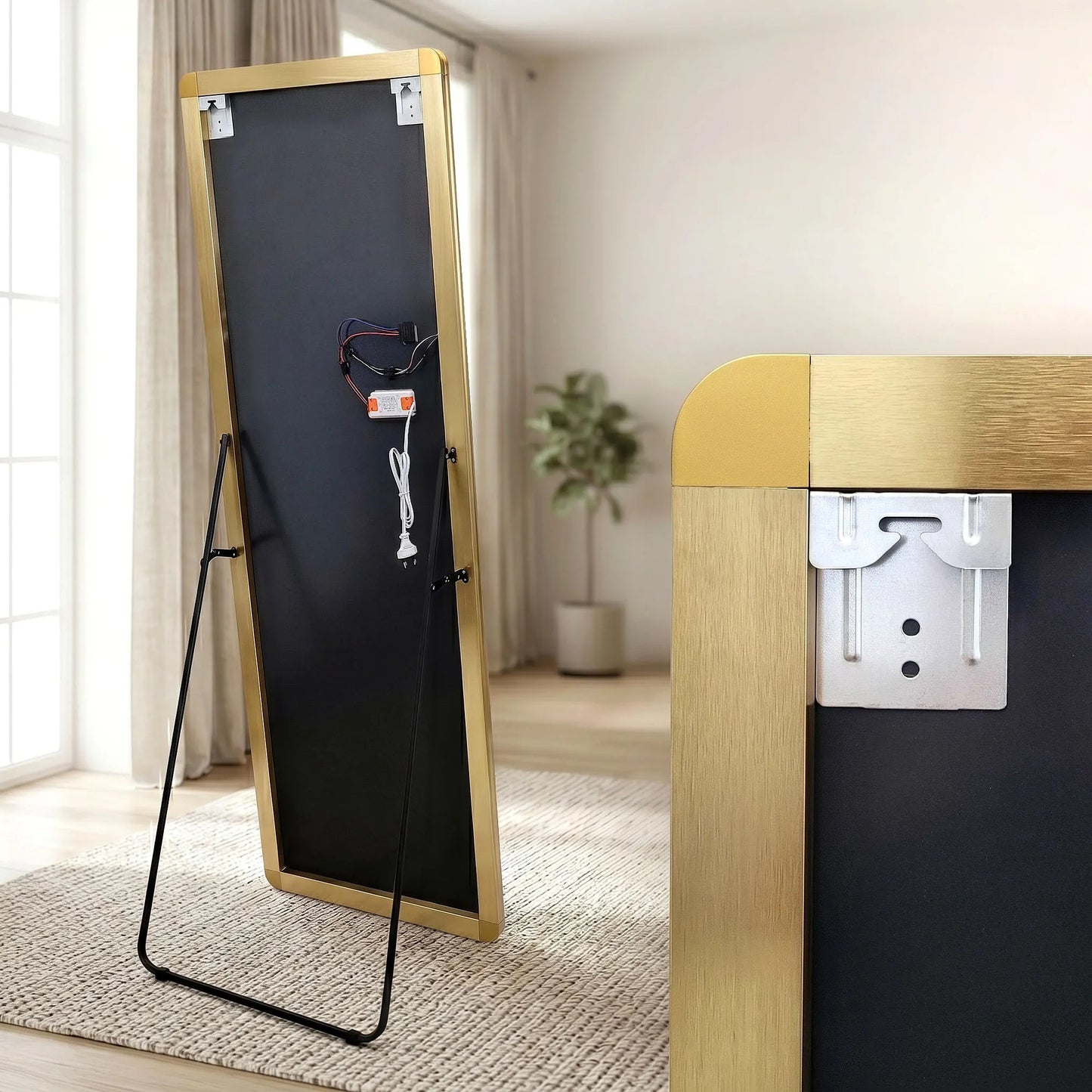 Oglindă LED Classico 50x160cm Brush Gold 6