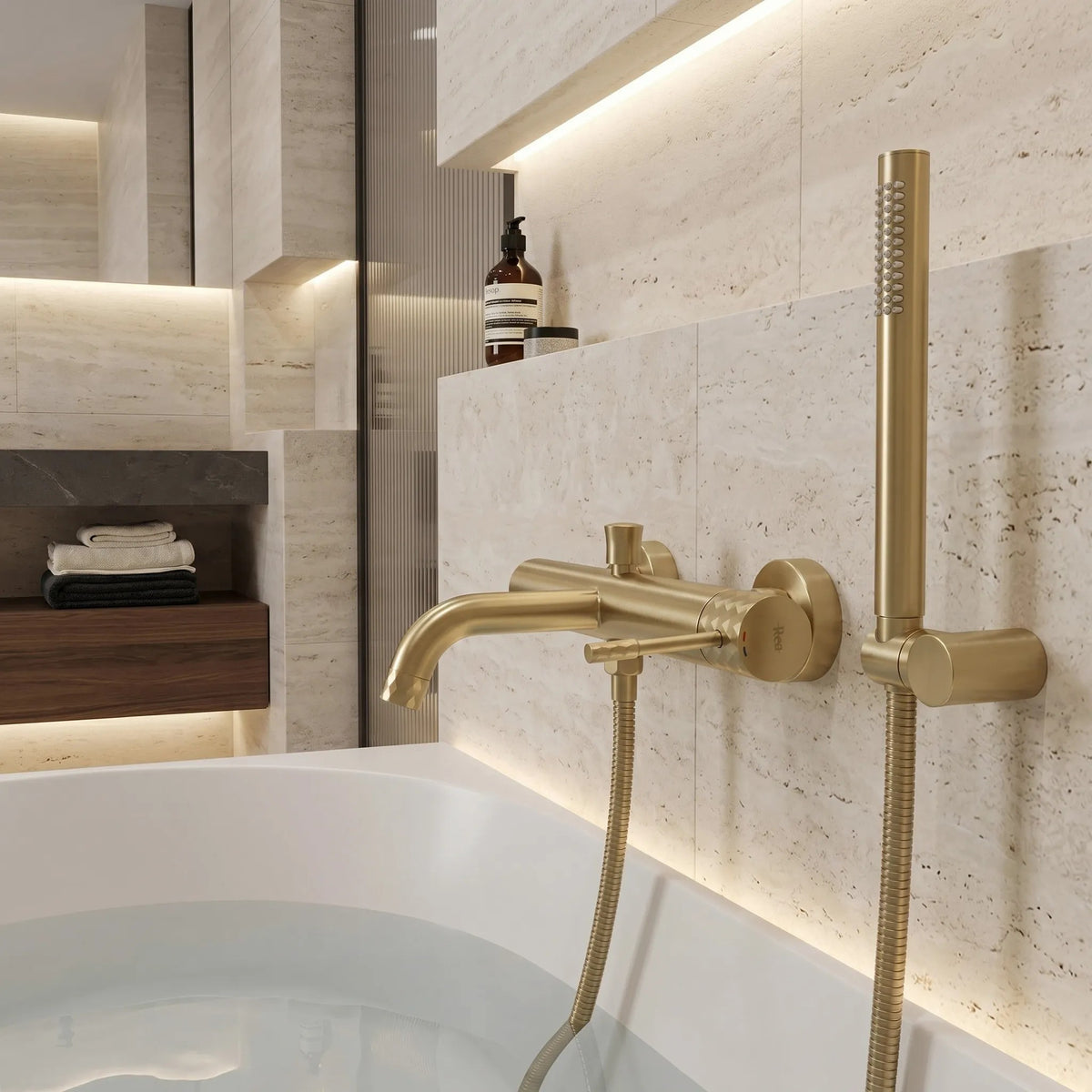 PARA DE DUS REA JS-018 BRUSH GOLD 6