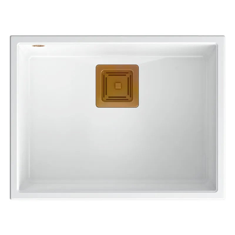 Chiuveta Din Granit DAVID 50 White Dop Cupru Periat 6