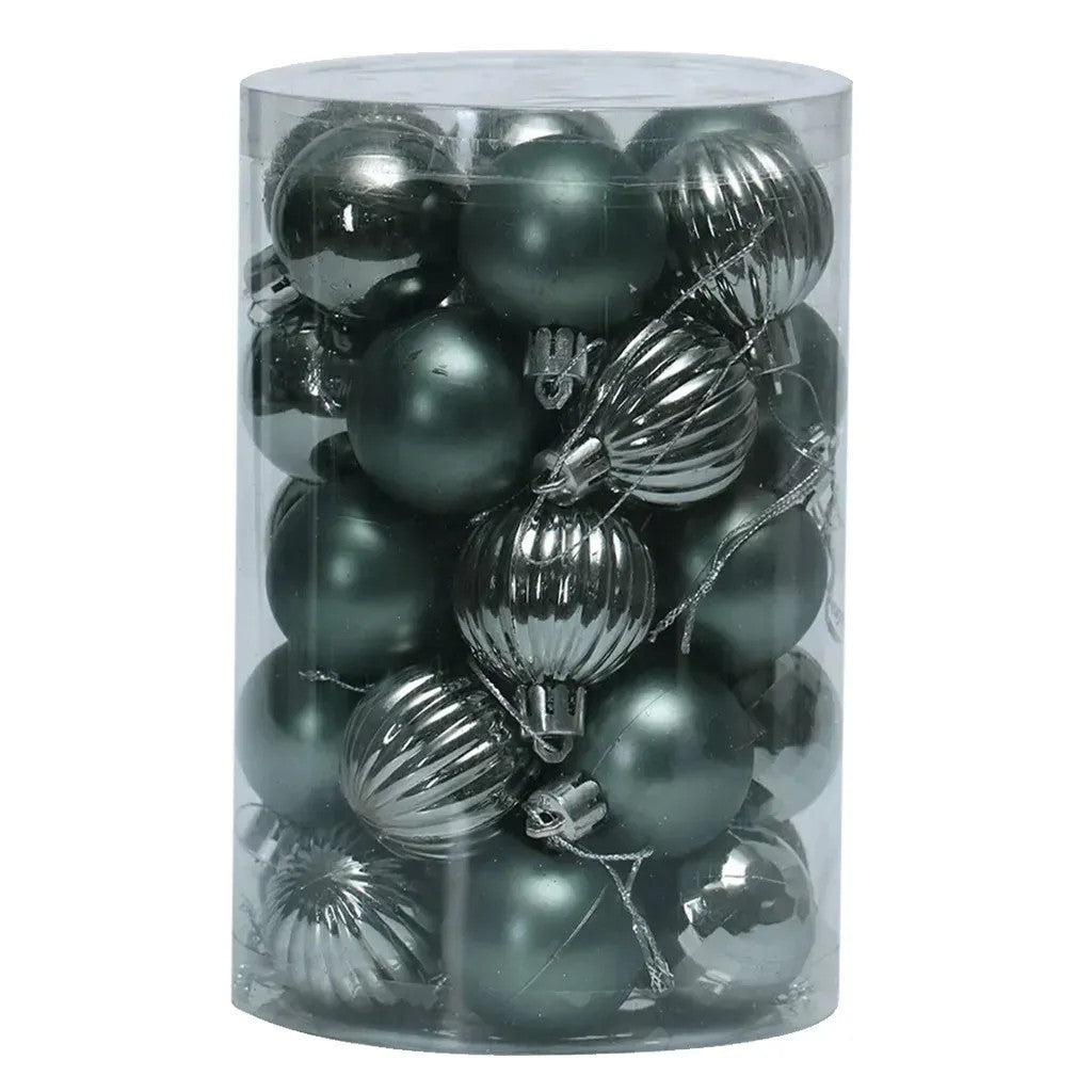 BOMBKI CHOINKOWE ZIELONE 34 SZT SYSD1688-027 6