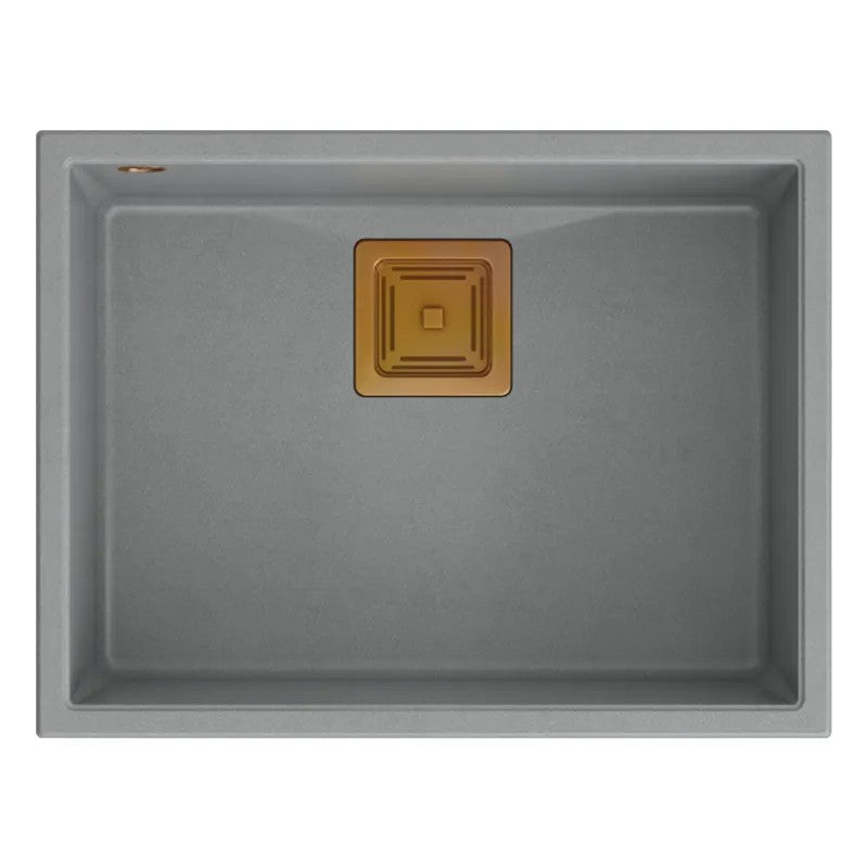 Chiuveta Din Granit DAVID 50 Grey Metallic Dop Auriu 6