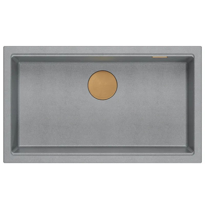 Chiuveta Din Granit Logan 110 Grey Metallic Dop Auriu 6