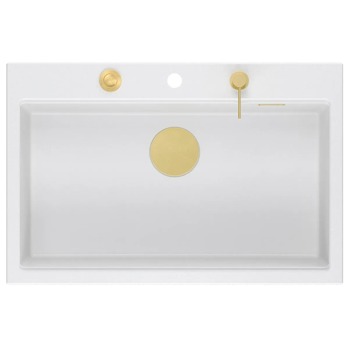 Chiuveta Din Granit MARC 110 WORKSTATION White Dop Cupru Periat 6