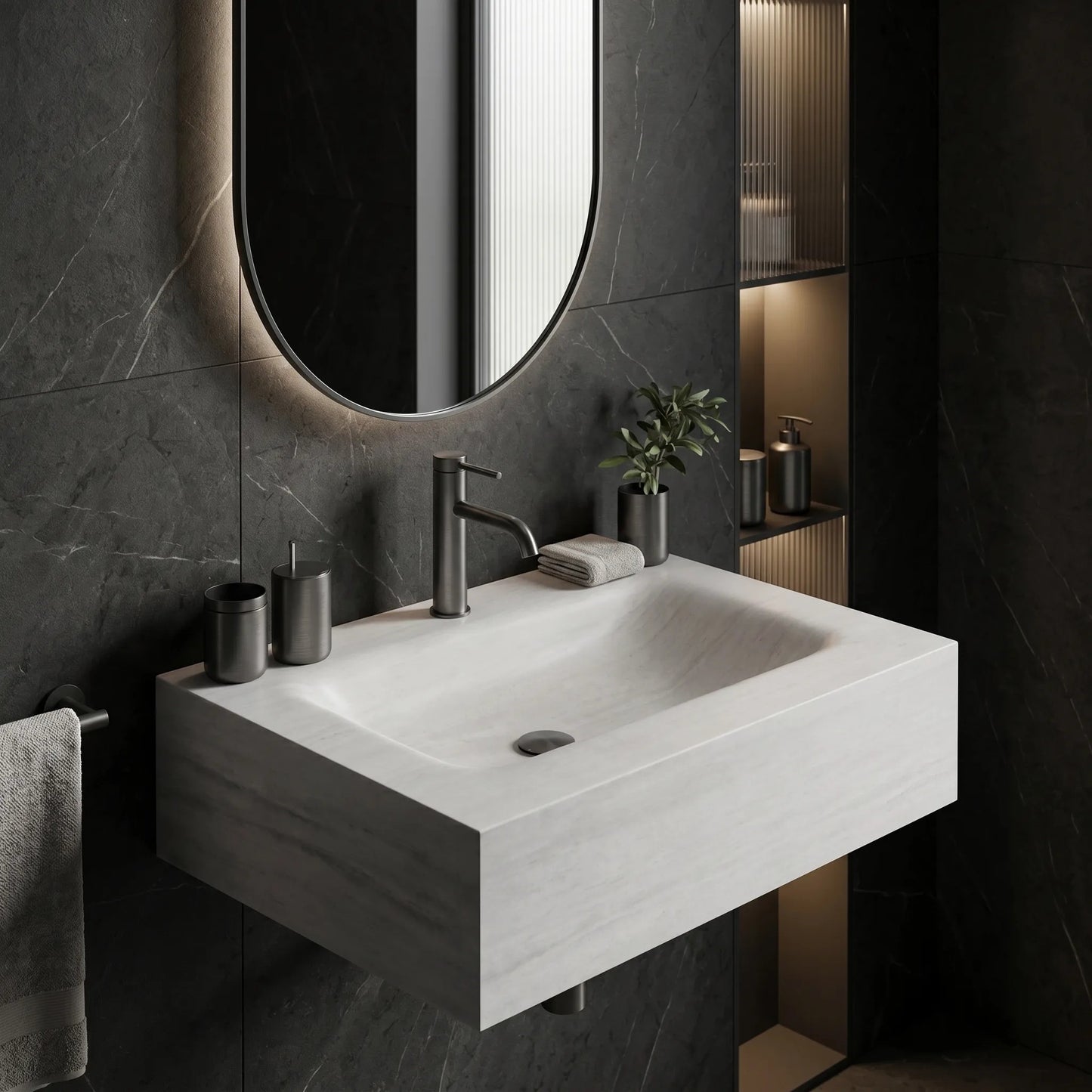 Lavoar Suspendat REA Apollo Muralto Roma 70 6