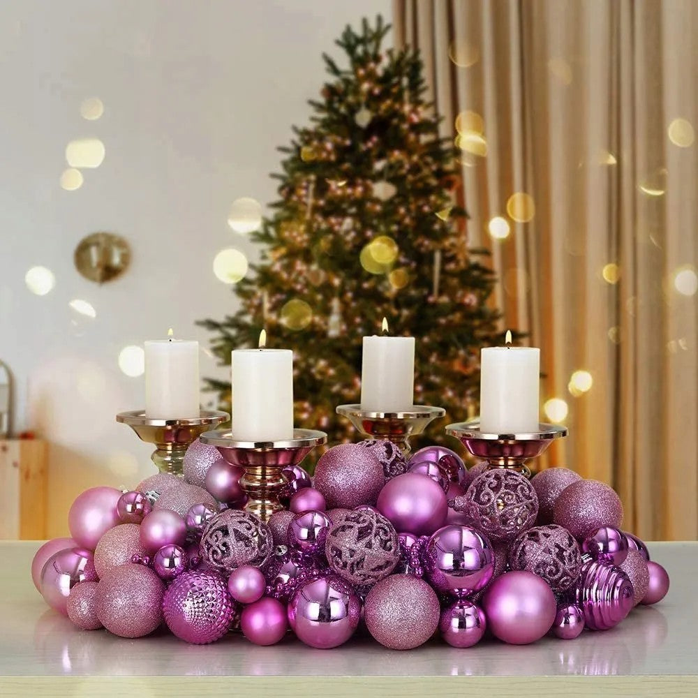 BOMBKI CHOINKOWE PINK 100SZT KL-21X03 6