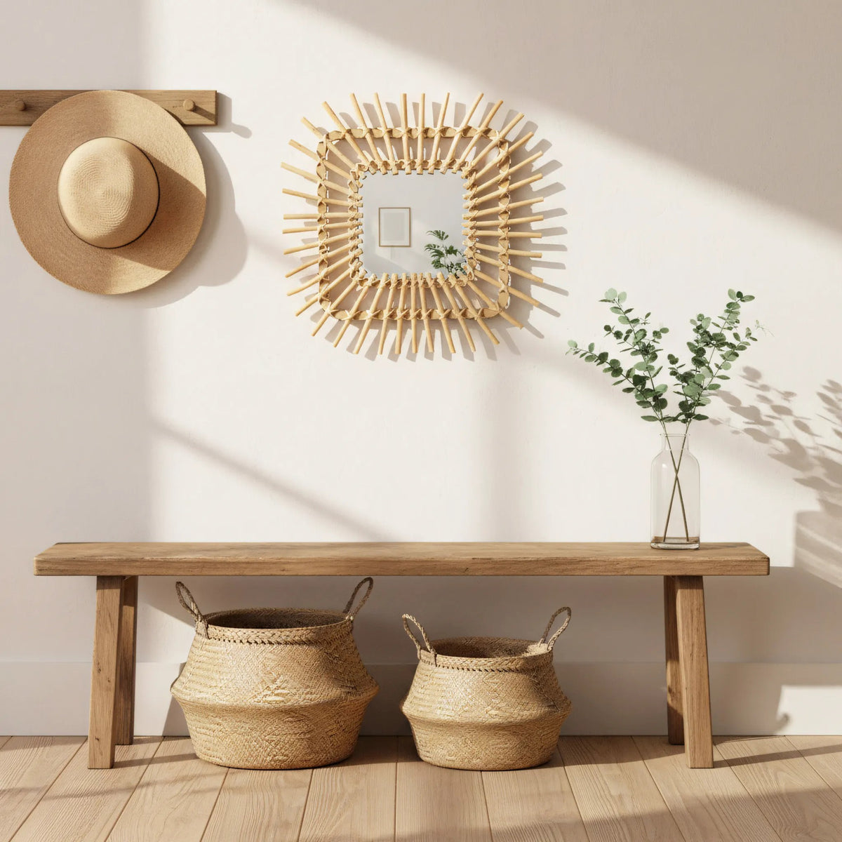 Oglinda Perete Boho 45CM QDJ071 6
