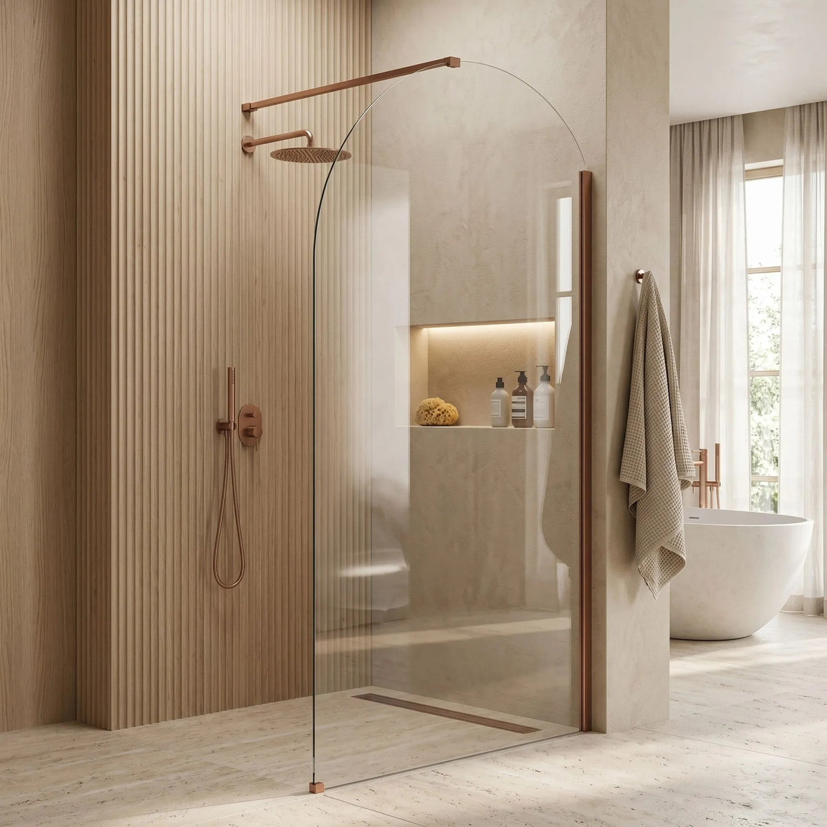 Paravan De Dus Rea Heaven Brush Copper 110 6