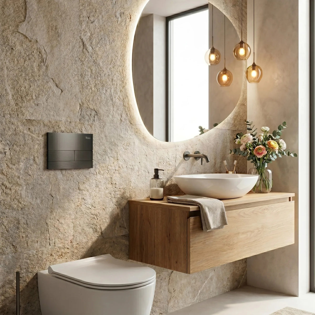 Set Cadru Îngropat Slim 024N Pentru WC Cu Buton T Titan 6