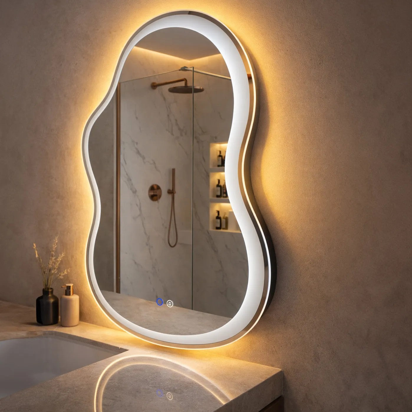 Oglindă LED UNO DOUBLE 80x55 cm  6